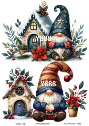 Yılbaşı Desenli Pirinç Dekopaj Model : Y888 - Line Art