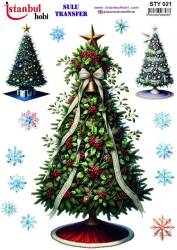 Yılbaşı Desenli Sulu Transfer Kağıdı STY-021 - Tual Hobi Craft Ist