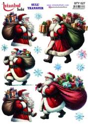 Yılbaşı Desenli Sulu Transfer Kağıdı STY-027 - Tual Hobi Craft Ist