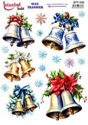 Yılbaşı Desenli Sulu Transfer Kağıdı STY-030 - Tual Hobi Craft Ist