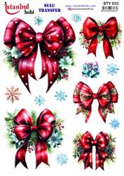 Yılbaşı Desenli Sulu Transfer Kağıdı STY-033 - Tual Hobi Craft Ist