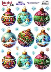 Yılbaşı Desenli Sulu Transfer Kağıdı STY-111 - Tual Hobi Craft Ist