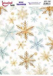 Yılbaşı Desenli Sulu Transfer Kağıdı STY-197 - Tual Hobi Craft Ist