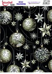 Yılbaşı Desenli Sulu Transfer Kağıdı STY-294 - Tual Hobi Craft Ist