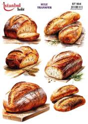 Yiyecek Desenli Sulu Transfer Kağıdı STI-904 - Tual Hobi Craft Ist