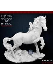 Yürüyen At Heykeli (23x22 cm) Ham Polyester - Tual Hobi Sanat