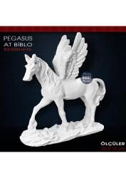Yürüyen Pegasus At Biblo Heykel (20x19 cm) Ham Polyester - Tual Hobi Sanat