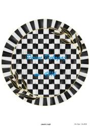 Yuvarlak Damalı Pirinç Dekopaj Model : 4516 - Line Art