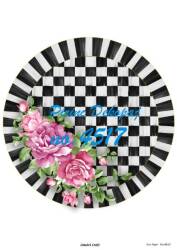 Yuvarlak Damalı Pirinç Dekopaj Model : 4517 - Line Art