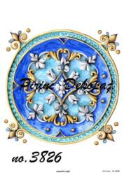 Yuvarlak Desenli Pirinç Dekopaj Model : 3826 - Line Art