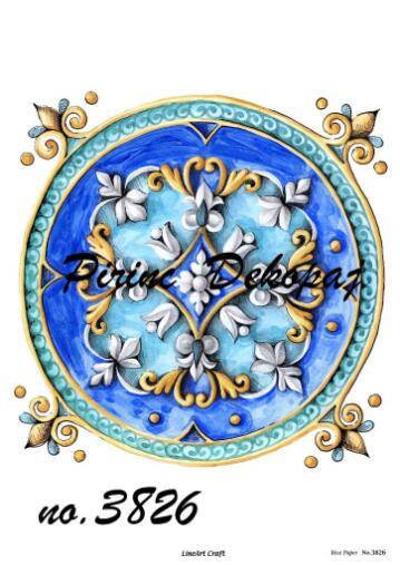 Yuvarlak Desenli Pirinç Dekopaj Model : 3826 - 1