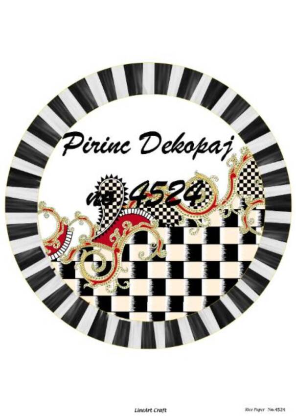 Yuvarlak Desenli Pirinç Dekopaj Model : 4524 - 1