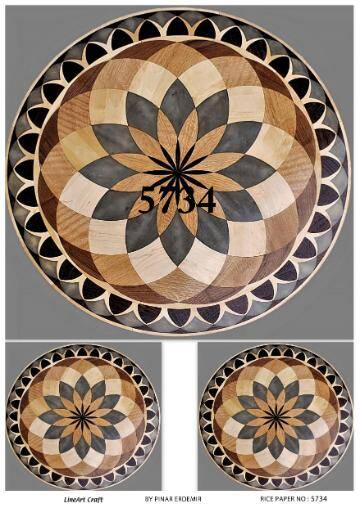 Yuvarlak Desenli Pirinç Dekopaj Model : 5734 - 1