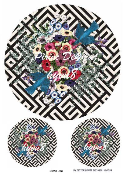 Yuvarlak Desenli Pirinç Dekopaj Model : HYVN08 - 1