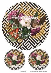 Yuvarlak Desenli Pirinç Dekopaj Model : HYVN10 - Line Art