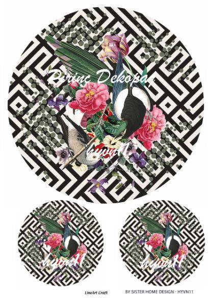 Yuvarlak Desenli Pirinç Dekopaj Model : HYVN11 - 1