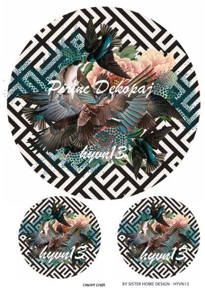 Yuvarlak Desenli Pirinç Dekopaj Model : HYVN13 - 1