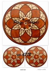 Yuvarlak Kahverengi Desenli Pirinç Dekopaj Model : 4772 - Line Art