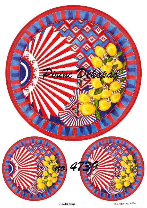 Yuvarlak Limon Desenli Pirinç Dekopaj Model : 4739 - 1