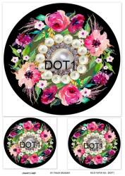 Yuvarlak Mandala Desenli Pirinç Dekopaj Model : DOT01 - Line Art