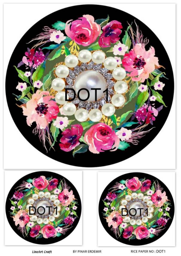 Yuvarlak Mandala Desenli Pirinç Dekopaj Model : DOT01 - 1