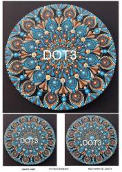 Yuvarlak Mandala Desenli Pirinç Dekopaj Model : DOT03 - Line Art