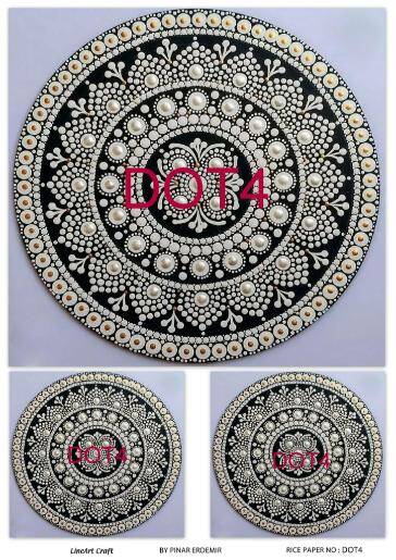 Yuvarlak Mandala Desenli Pirinç Dekopaj Model : DOT04 - 1