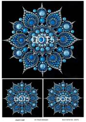 Yuvarlak Mandala Desenli Pirinç Dekopaj Model : DOT05 - Line Art