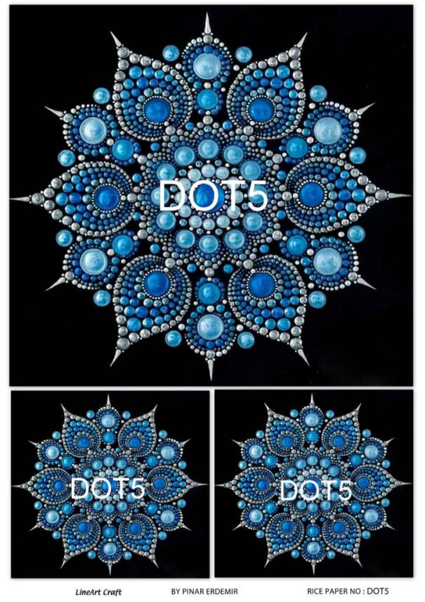 Yuvarlak Mandala Desenli Pirinç Dekopaj Model : DOT05 - 1