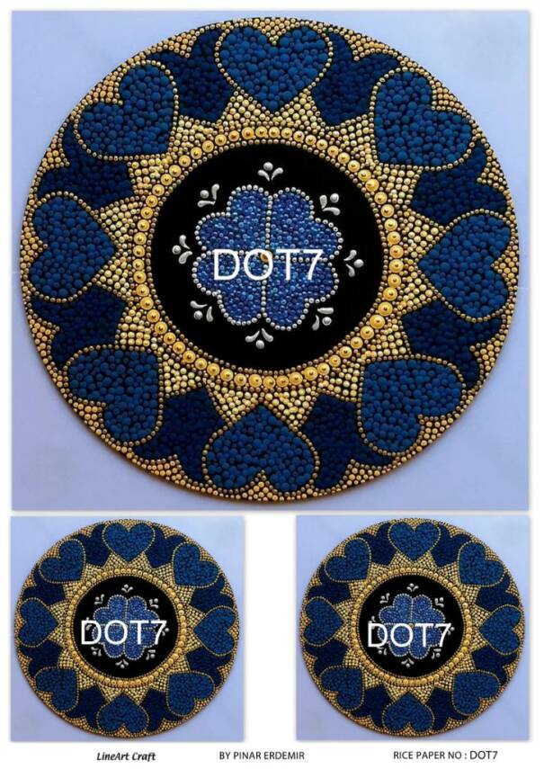 Yuvarlak Mandala Desenli Pirinç Dekopaj Model : DOT07 - 1