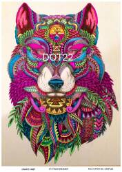 Yuvarlak Mandala Desenli Pirinç Dekopaj Model : DOT22 - Line Art