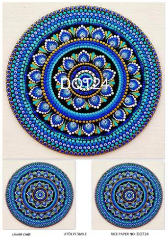 Yuvarlak Mandala Desenli Pirinç Dekopaj Model : DOT24 - 1