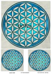 Yuvarlak Mandala Desenli Pirinç Dekopaj Model : DOT28 - Line Art