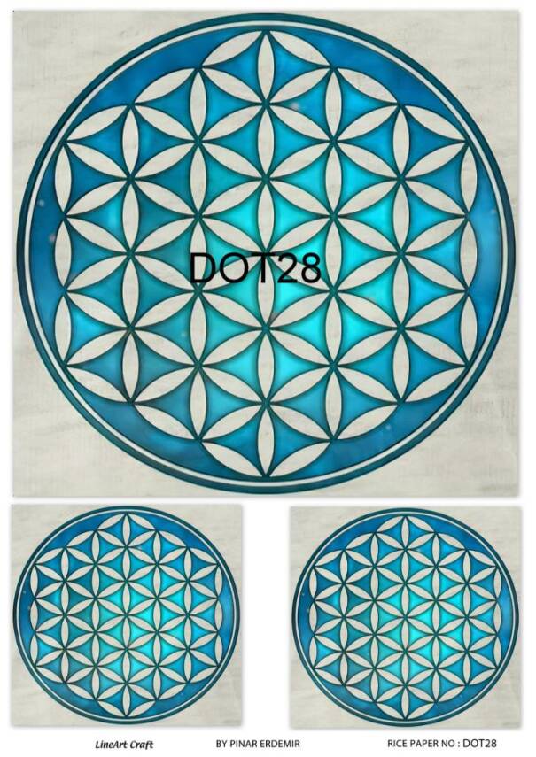 Yuvarlak Mandala Desenli Pirinç Dekopaj Model : DOT28 - 1