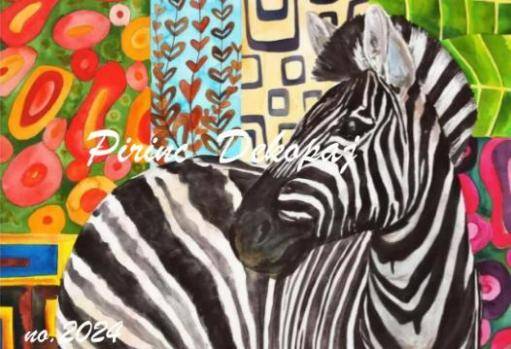 Zebra Desenli Pirinç Dekopaj Model : 2024 - 1