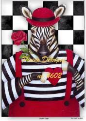 Zebra Desenli Pirinç Dekopaj Model : 4602 - Line Art