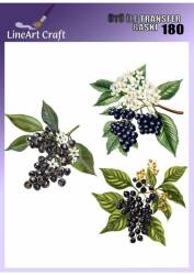 Zeytin Dalı Desenli Kumaş Transfer Kağıdı LNT-K180 (20x20 cm) - Line Art